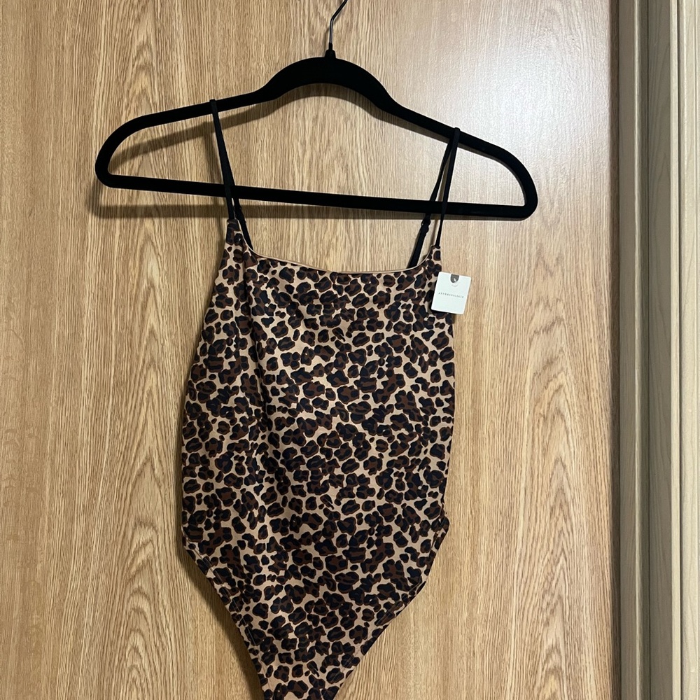 Anthropologie Cheetah Bodysuit